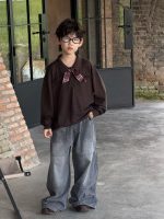 【90-160】セーターorデニムパンツ 男の子 ポロ襟 ナチュラル きれいめ - 画像 (3)