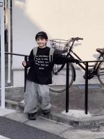 【90-160】長袖Tシャツ 男の子 カジュアル クール 着せやすい - 画像 (3)