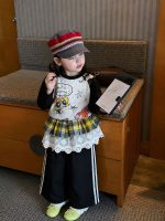 【80-140】トップスorスカッツ 女の子 可愛い チェック柄 カートゥーンプリント - 画像 (3)