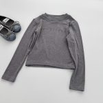 【90-150】長袖Tシャツ 女の子 シンプル アルファベット スリムシルエット - 画像 (25)