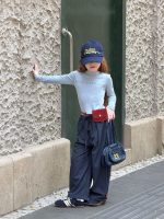 【90-150】カーゴパンツ 女の子 チェック柄 カジュアル ウエストゴム - 画像 (4)