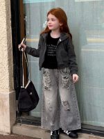 【90-150】ジップパーカー 女の子 おしゃれ デビルモチーフ フード付き - 画像 (3)