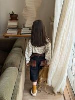 【80-130】トップスorパンツ 女の子 トレンド ボーダー柄 POLOネック - 画像 (3)