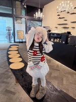 【80-130】ニットベストorシャツorスカート 女の子 おしゃれ 配色ボーダー - 画像 (5)