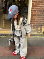 【80-130】アウターorパンツ 女の子 フード付き 可愛い 通園 通学に - 画像 (3)