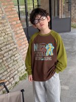 【90-160】長袖Tシャツ 男の子 トレンド 配色 プリント 着せやすい - 画像 (3)