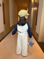 【80-130】トップスorパンツ 女の子 切り替え カジュアル 快適な着心地 - 画像 (6)