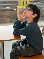 【90-160】長袖トップスorパンツ 男の子 韓国風 無地 やわらか - 画像 (3)