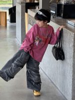 【90-160】長袖Tシャツ 男の子 ベーシック トレンド カートゥーン - 画像 (3)