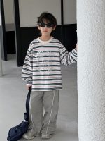 【90-160】長袖Tシャツ 男の子 ボーダー柄 カジュアル 合わせやすい - 画像 (3)
