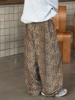 【90-160】パンツ 男の子 韓国風 カジュアル レオパード柄 ストリート - 画像 (4)