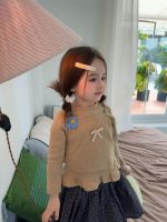 【80-140】トップスorパンツ 女の子 おしゃれ 韓国風 花柄 レイヤード - 画像 (3)