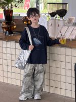 【90-160】長袖Tシャツorカーゴパンツ 男の子 カジュアル カモフラージュ柄 - 画像 (3)