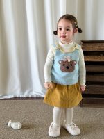 【73-120】ニットベストorインナーorスカート 女の子 クマ柄 可愛い