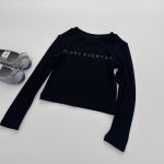 【90-150】長袖Tシャツ 女の子 シンプル アルファベット スリムシルエット - 画像 (26)
