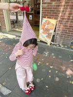 【80-130】長袖Tシャツorパンツ 女の子 ボーダー柄 可愛い - 画像 (5)