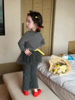 【80-130】トップスorパンツ 女の子 おしゃれ ドット柄 チュール - 画像 (3)