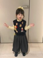【80-130】ニットベストorインナーorパンツ 女の子 おしゃれ かわいい カートゥーン - 画像 (4)