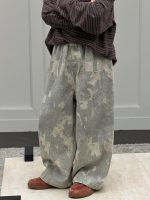 【90-160】デニムパンツ 男の子 レトロ ストリート カモフラージュ柄 - 画像 (3)