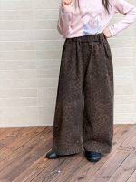 【100-170】パンツ 女の子 韓国風 ストリート レオパード柄 ゆったり