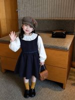 【80-140】シャツorワンピース 女の子 おしゃれ フリル襟 スクール風 - 画像 (5)