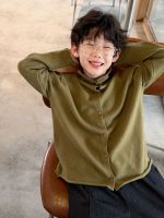 【90-160】ハイネックニットorパンツ 男の子 カーディガン 韓国風 - 画像 (4)