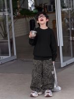 【90-160】長袖トップスorパンツ 男の子 韓国風 シンプル ヒョウ柄 - 画像 (4)
