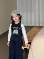 【100-150】長袖Tシャツorパンツ 女の子 韓国風 カジュアル - 画像 (5)