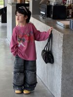 【90-160】長袖Tシャツ 男の子 ベーシック トレンド カートゥーン - 画像 (4)