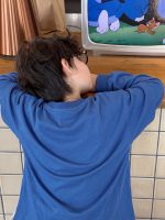 【90-160】長袖Tシャツorデニムパンツ 男の子 トレンド レイヤード風 - 画像 (4)