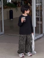 【90-160】長袖トップスorパンツ 男の子 韓国風 シンプル ヒョウ柄 - 画像 (5)