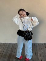 【90-160】長袖Tシャツ 女の子 おしゃれ プリント カジュアル - 画像 (3)