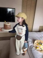 【80-130】トップスorパンツ 女の子 切り替え カジュアル 快適な着心地 - 画像 (4)