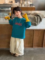 【90-160】長袖Tシャツ 男の子 シンプル カジュアル 着せやすい