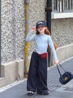 【90-150】カーゴパンツ 女の子 チェック柄 カジュアル ウエストゴム - 画像 (3)