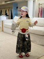 【80-130】Tシャツorパンツ 女の子 重ね着 トレンド カモフラージュ柄 - 画像 (5)