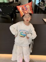 【90-160】トレーナー 女の子 カジュアル プリント 合わせやすい - 画像 (3)