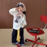 【90-160】長袖Ｔシャツ 女の子 おしゃれ 犬柄 カジュアル - 画像 (6)