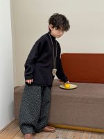 【90-160】カーディガンorパンツ 男の子 モックネック トレンド - 画像 (6)