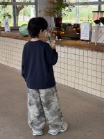 【90-160】長袖Tシャツorカーゴパンツ 男の子 カジュアル カモフラージュ柄 - 画像 (7)