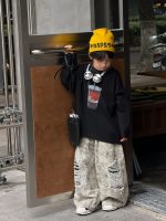 【90-160】長袖Tシャツ 男の子 トレンド ゆったり 合わせやすい - 画像 (4)