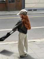 【90-150】デニムパンツ 女の子 韓国風 カジュアル ワイドシルエット - 画像 (4)
