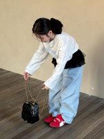 【90-160】長袖Tシャツ 女の子 おしゃれ プリント カジュアル - 画像 (4)