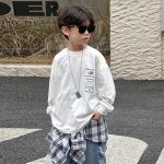 【90-160】長袖Tシャツ 男の子 アルファベット カッコイイ - 画像 (5)