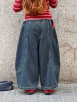 【90-150】デニムパンツ 女の子 カジュアル ゆったり 履きやすい - 画像 (6)