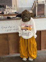 【90-160】長袖Tシャツ 男の子 韓国風 カジュアル プリント 着せやすい - 画像 (6)