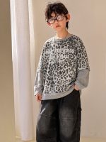【90-160】長袖Tシャツorパンツ 男の子 カジュアル ヒョウ柄 レイヤード - 画像 (6)