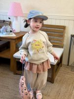 【80-130】トレーナーorスカッツ 女の子 キュート プリント チェック柄