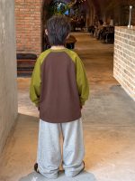 【90-160】長袖Tシャツ 男の子 トレンド 配色 プリント 着せやすい - 画像 (6)