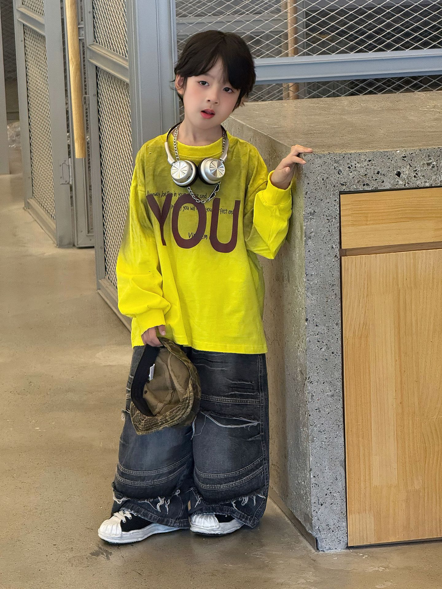 主图-05-2.jpg 【90-160】長袖Tシャツ 男の子 ストリート グラデーションプリント デイリー使い - 画像 (1)